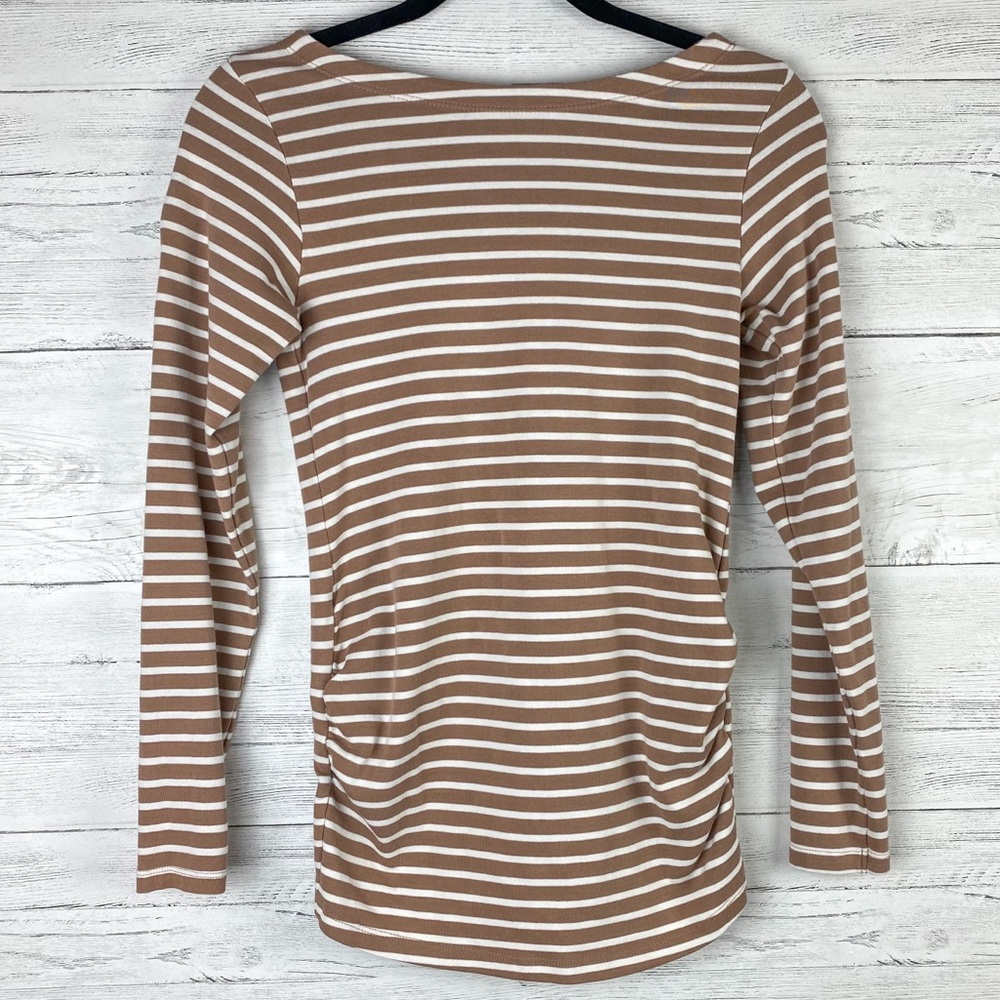 Striped H&M Maternity Long Sleeve Tee